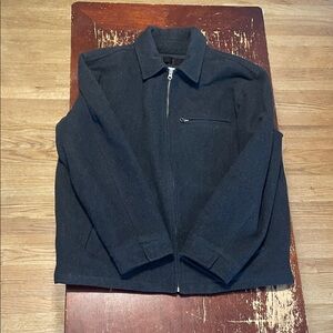Old Navy Men's Dark Gray Wool Blend Zip-Up Jacket size XXL